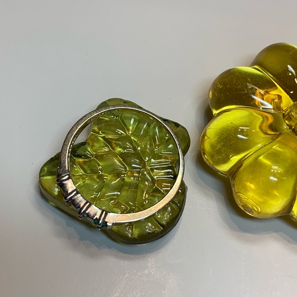 14K AAJ Multi-Gem Stone Ring Size 7.5 - 7.75 - Picture 9 of 10